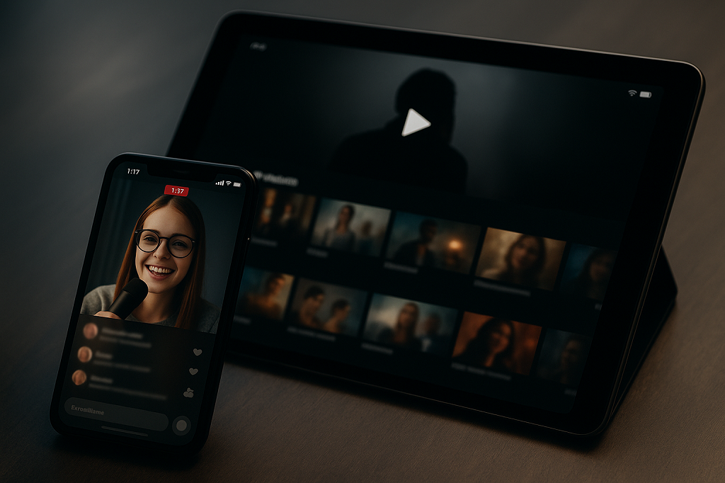 Streaming app Interface