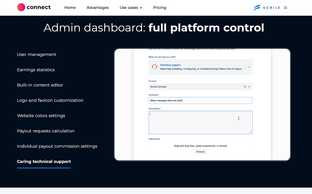 Scrile Connect - alternative to Freshdesk