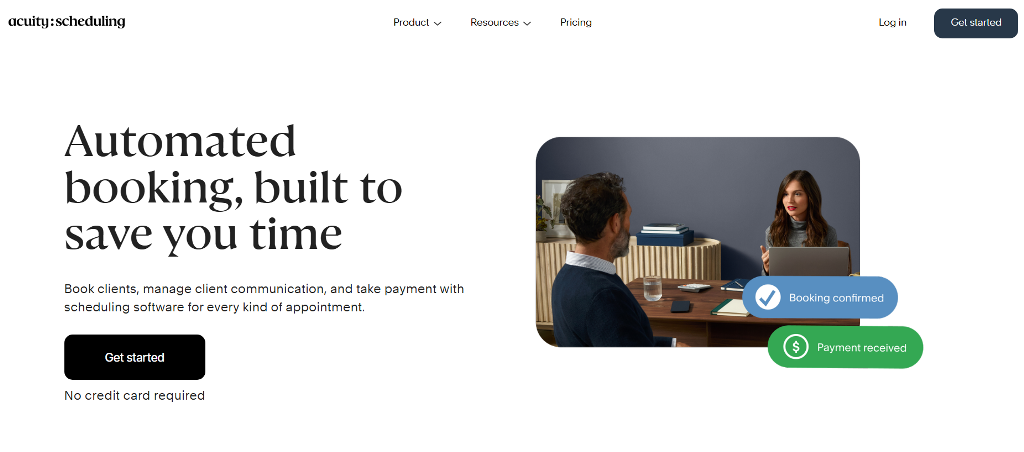 acuity website main page