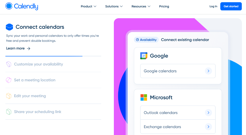 Calendly website main page