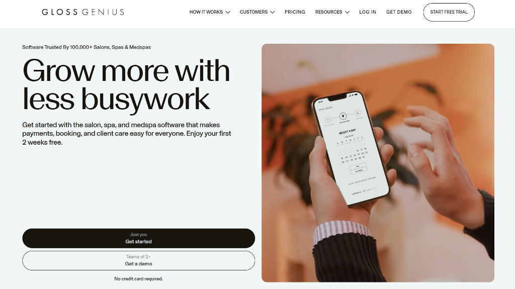 Gloss Genius main page