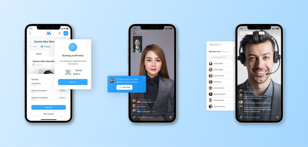 consultant apps with Scrile Meet