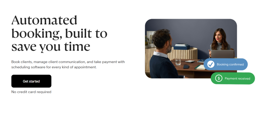 Acuity Scheduling website promo