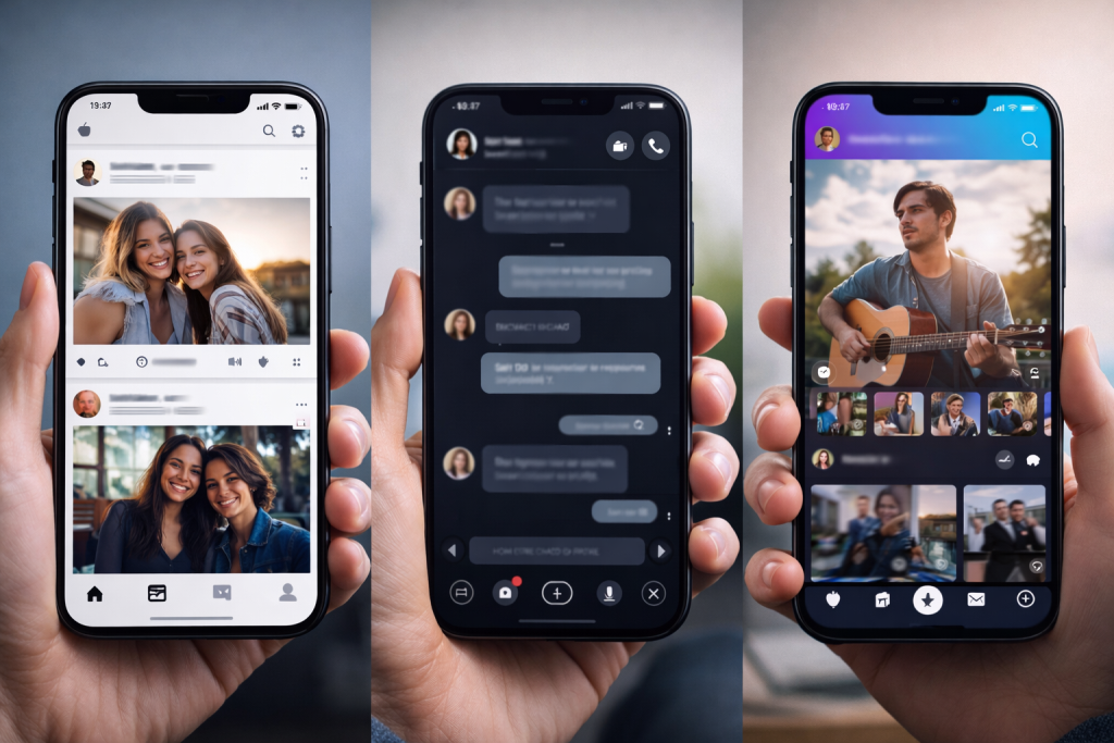 different types of social media apps
