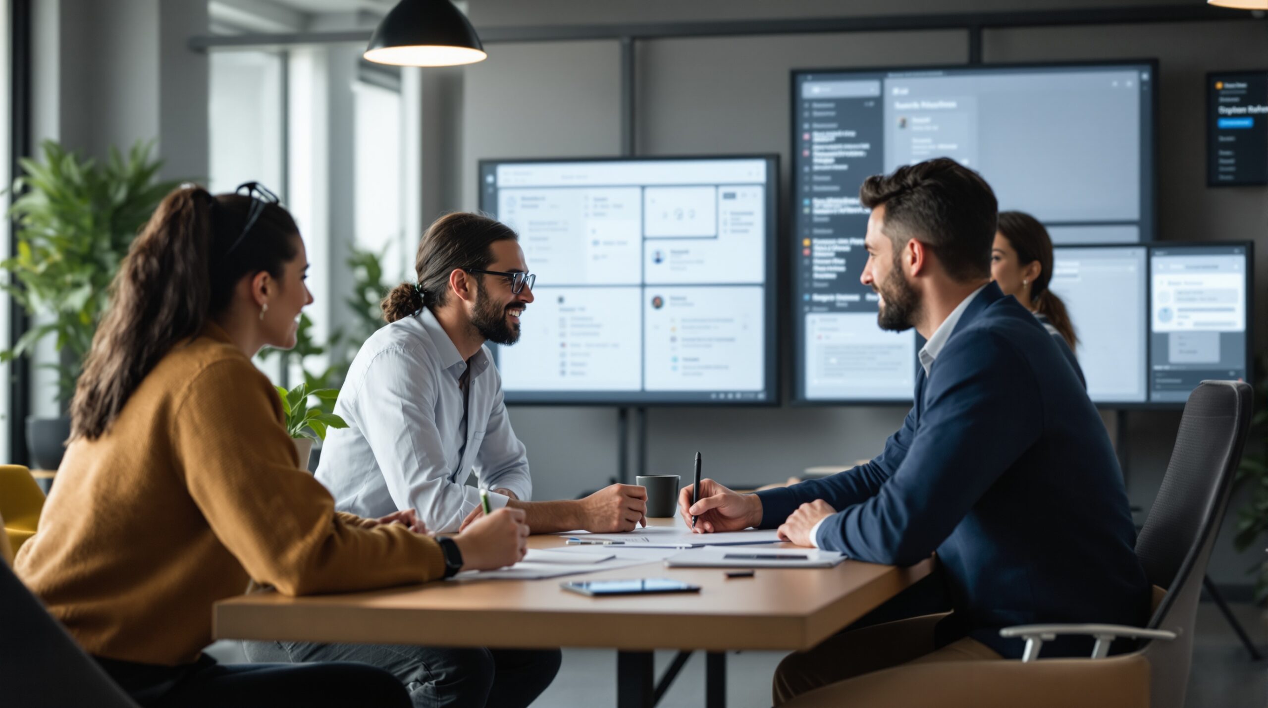 Startup team planning product priorities for an MVP before development