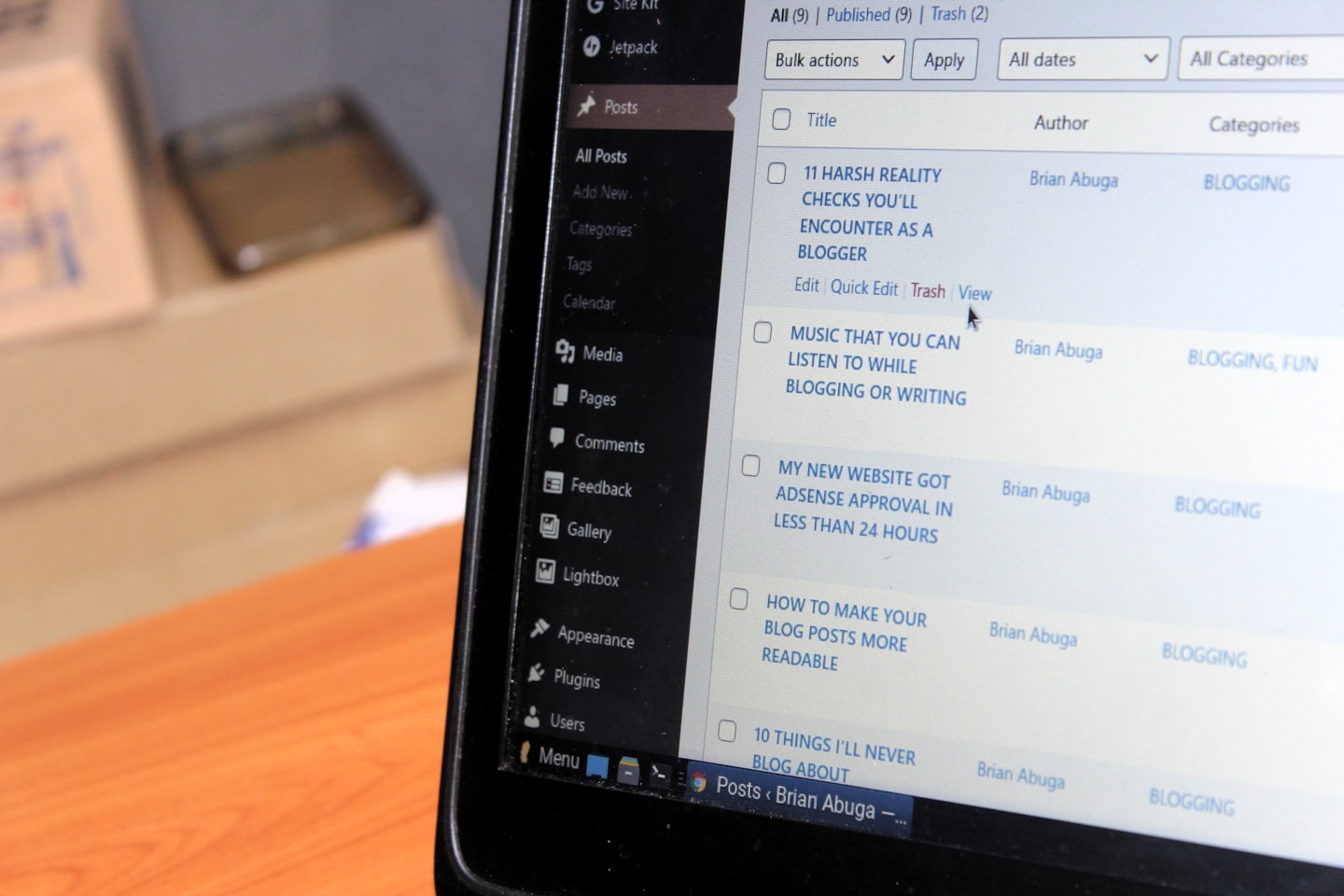 Laptop and dashboard setup for building a video chat app