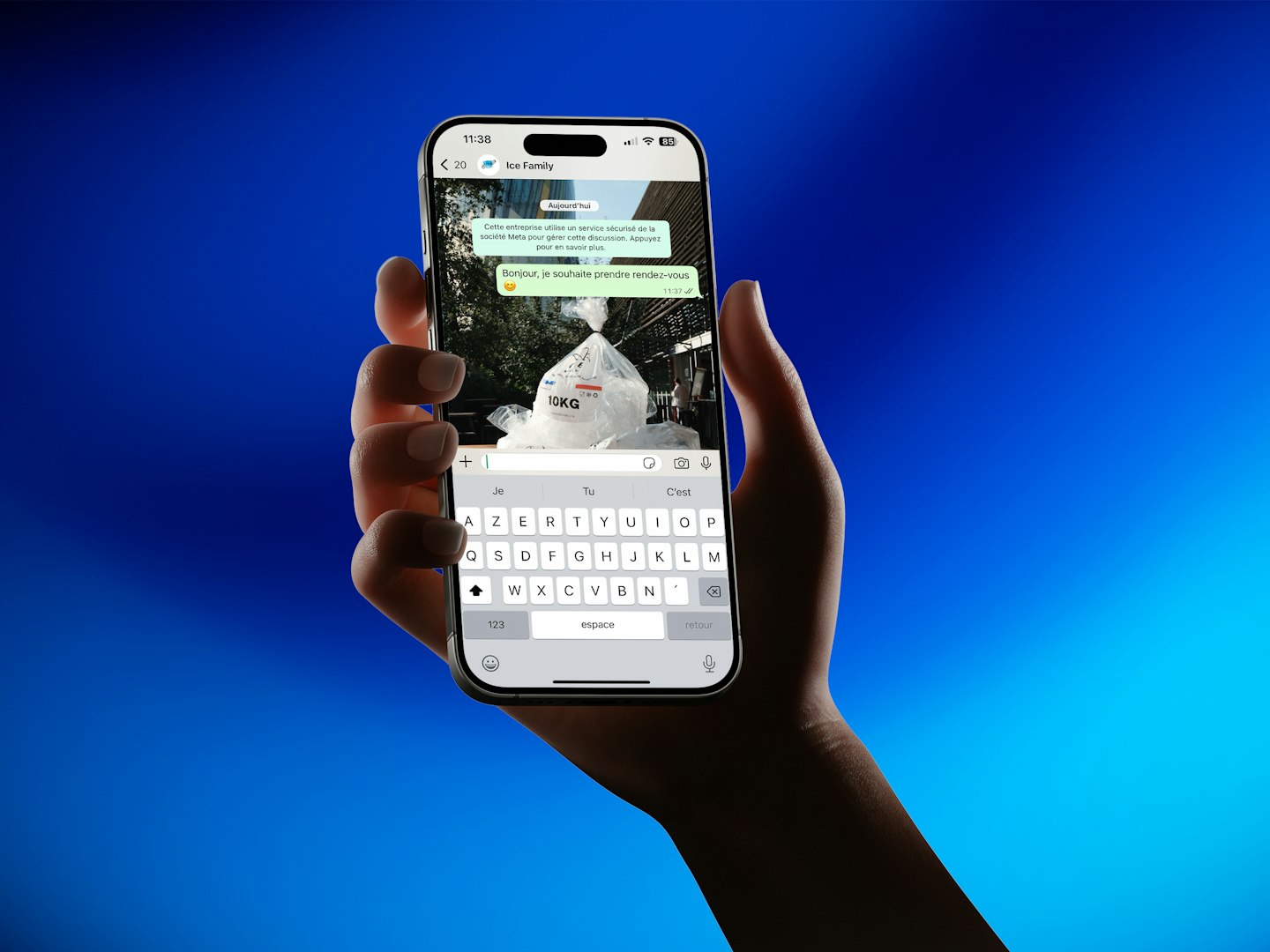 Messaging interface in a creator subscription app showing how chat and monetization can live together in the layout.