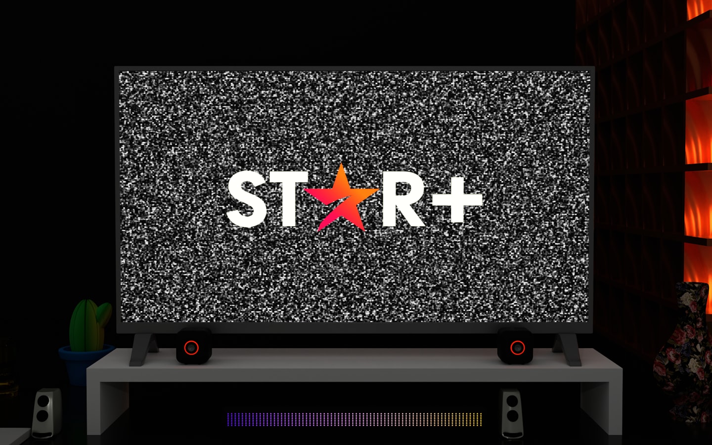 Modern video platform interface shown on a monitor in a clean workspace
