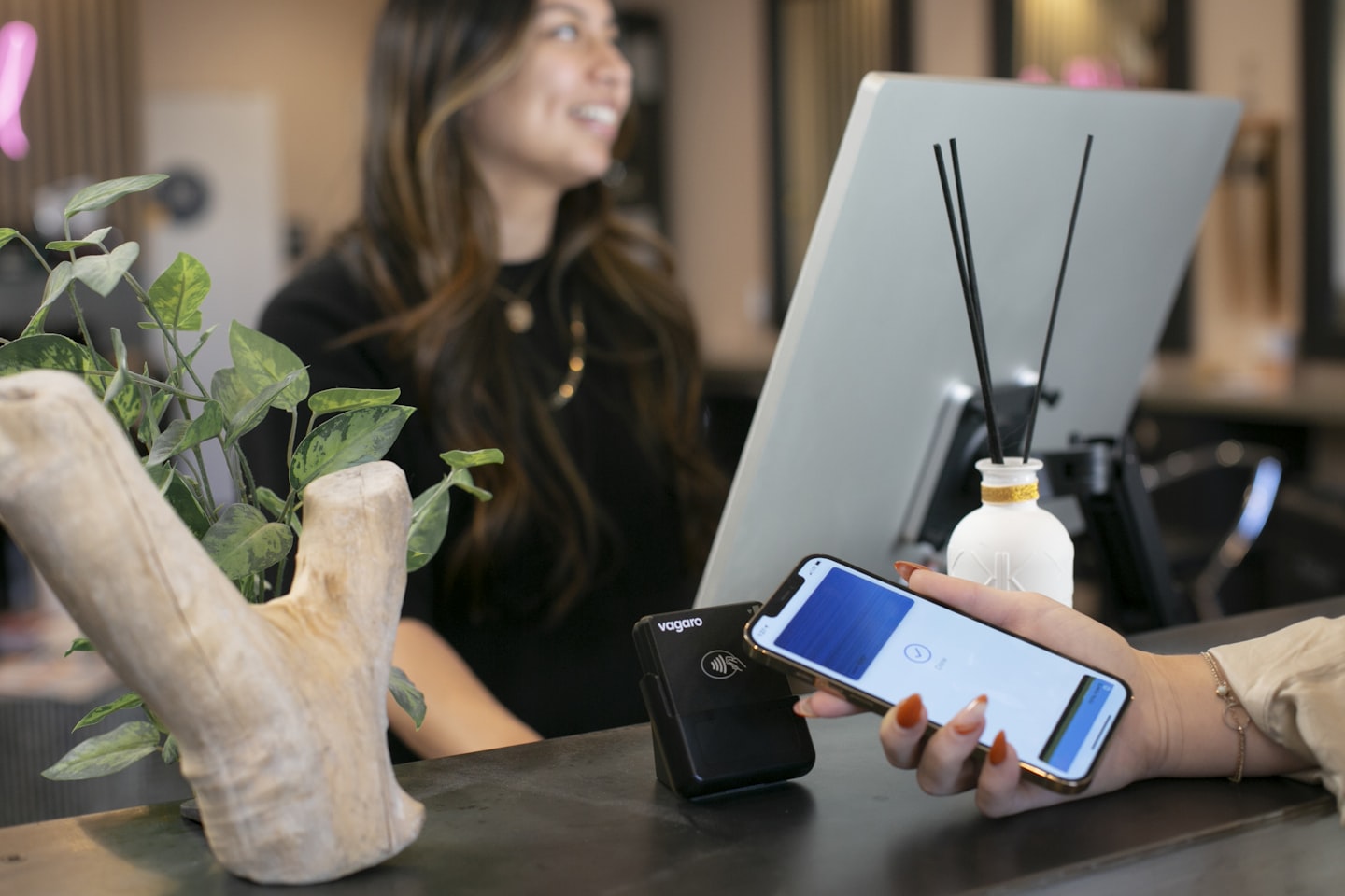 Mobile payment confirmation for a photography booking deposit