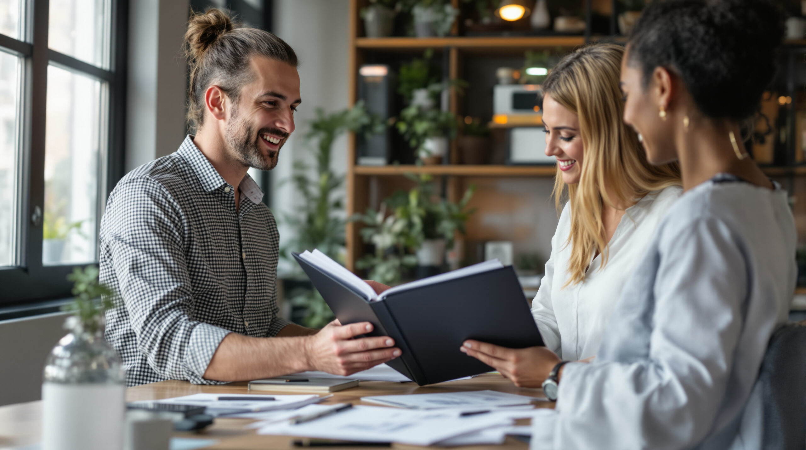 Founder handing a documented creator onboarding process to an operations lead