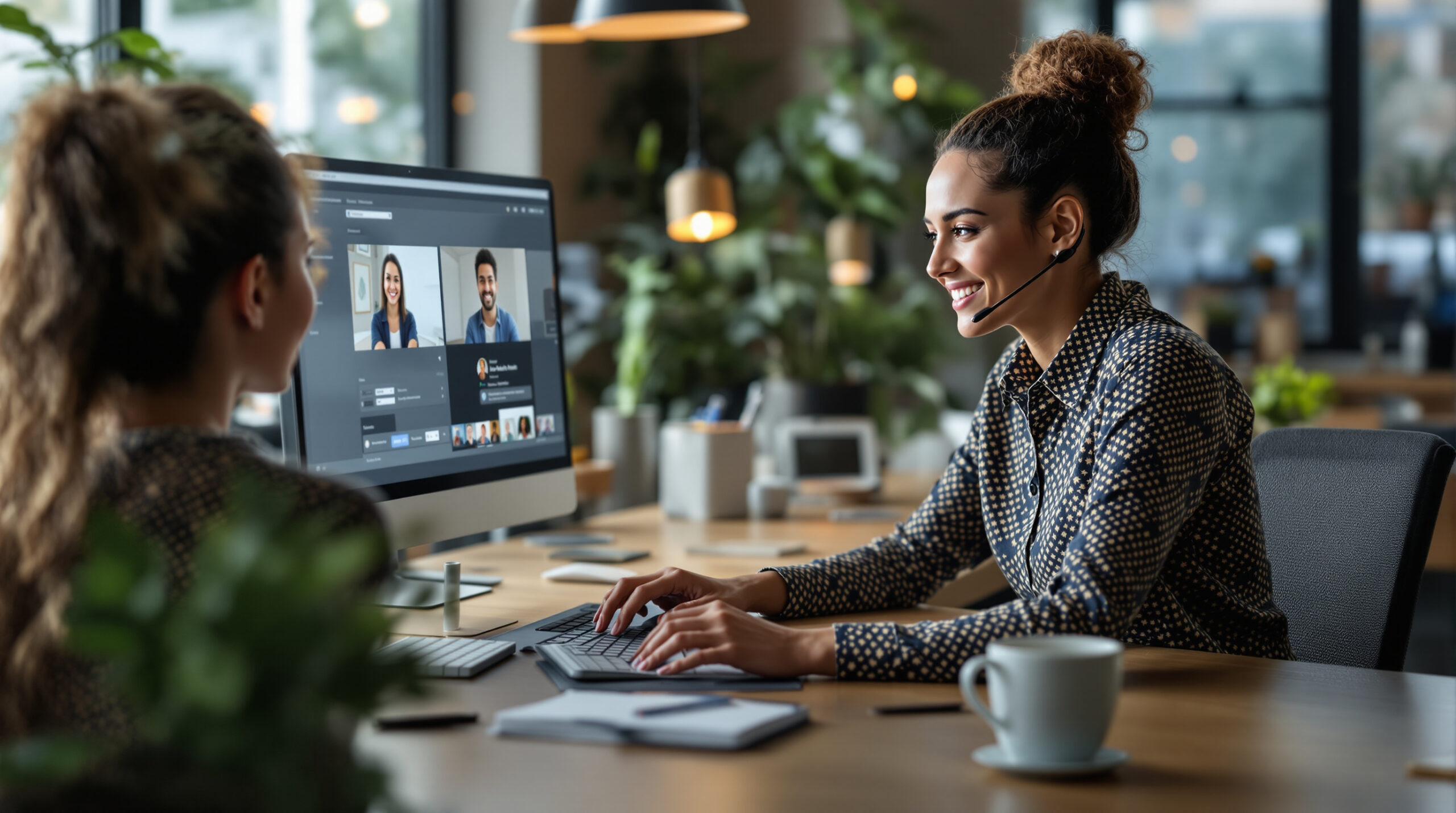 Creator receiving practical support from a platform specialist