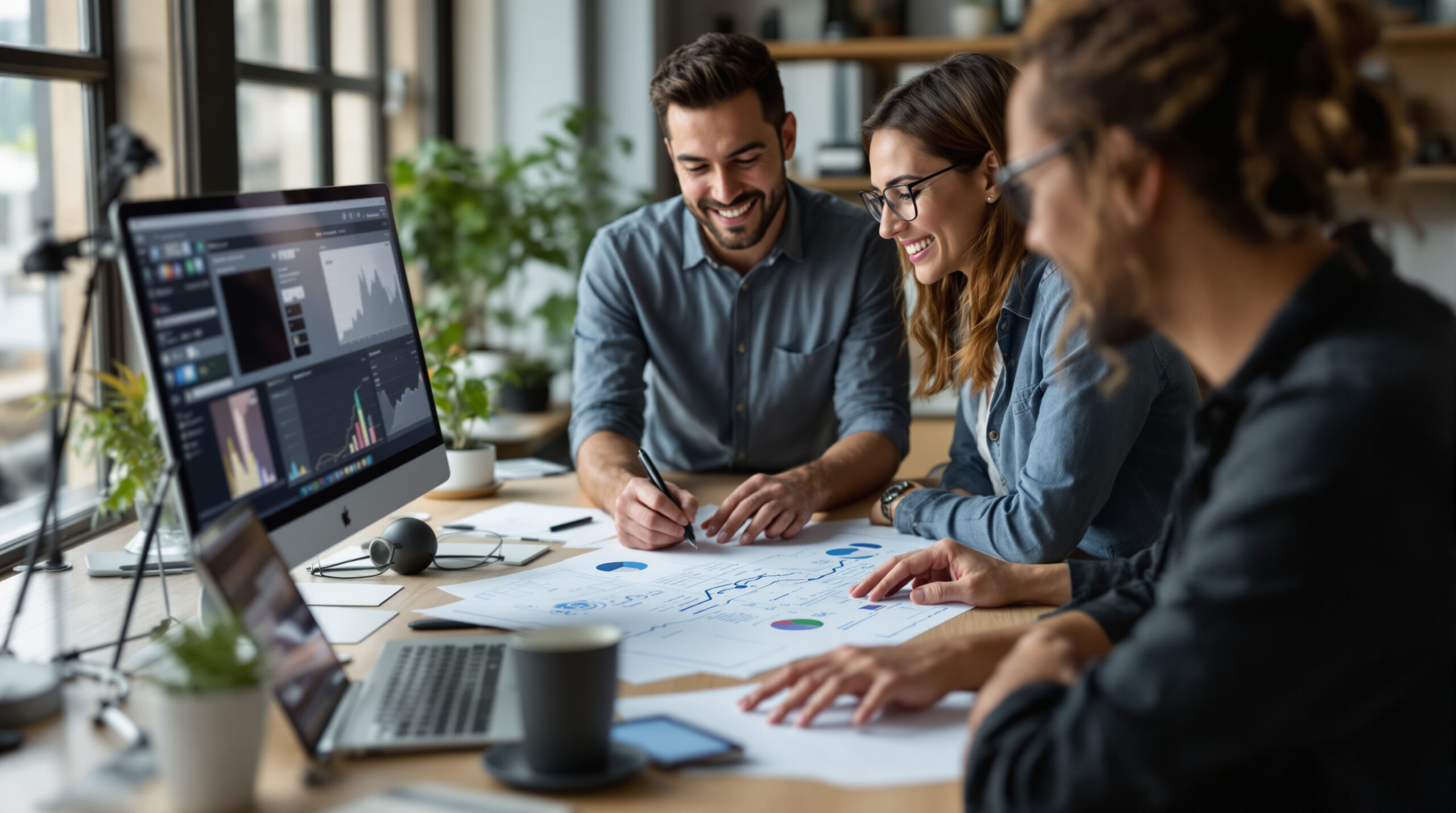 Platform operator and creator planning a fan campaign together