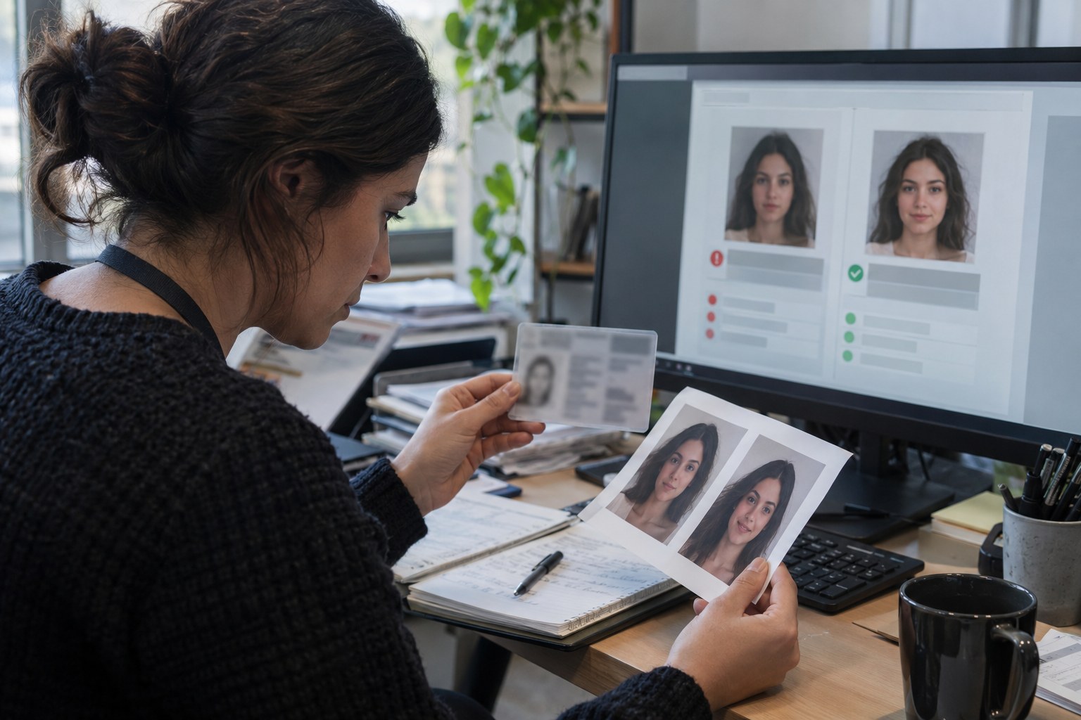 Safety reviewer examining an impersonation report for a creator account