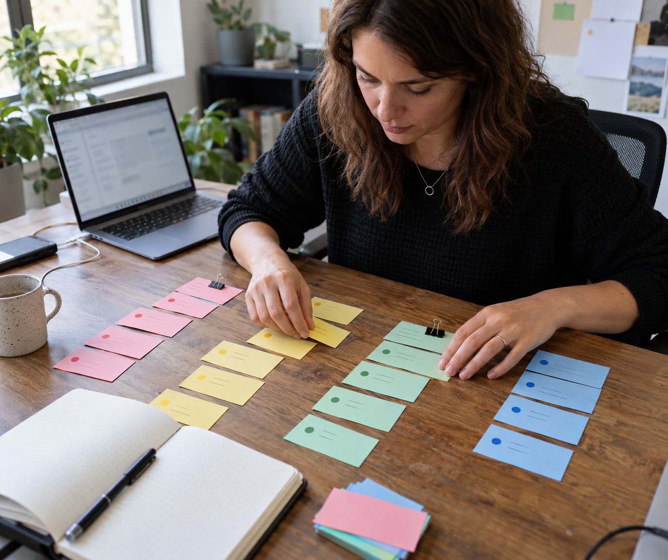Support lead arranging creator platform incident cards by responsibility