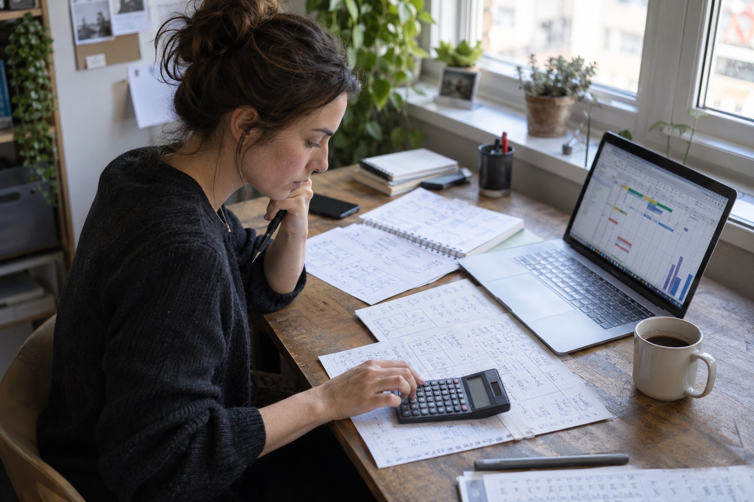 Operations manager calculating creator platform support capacity
