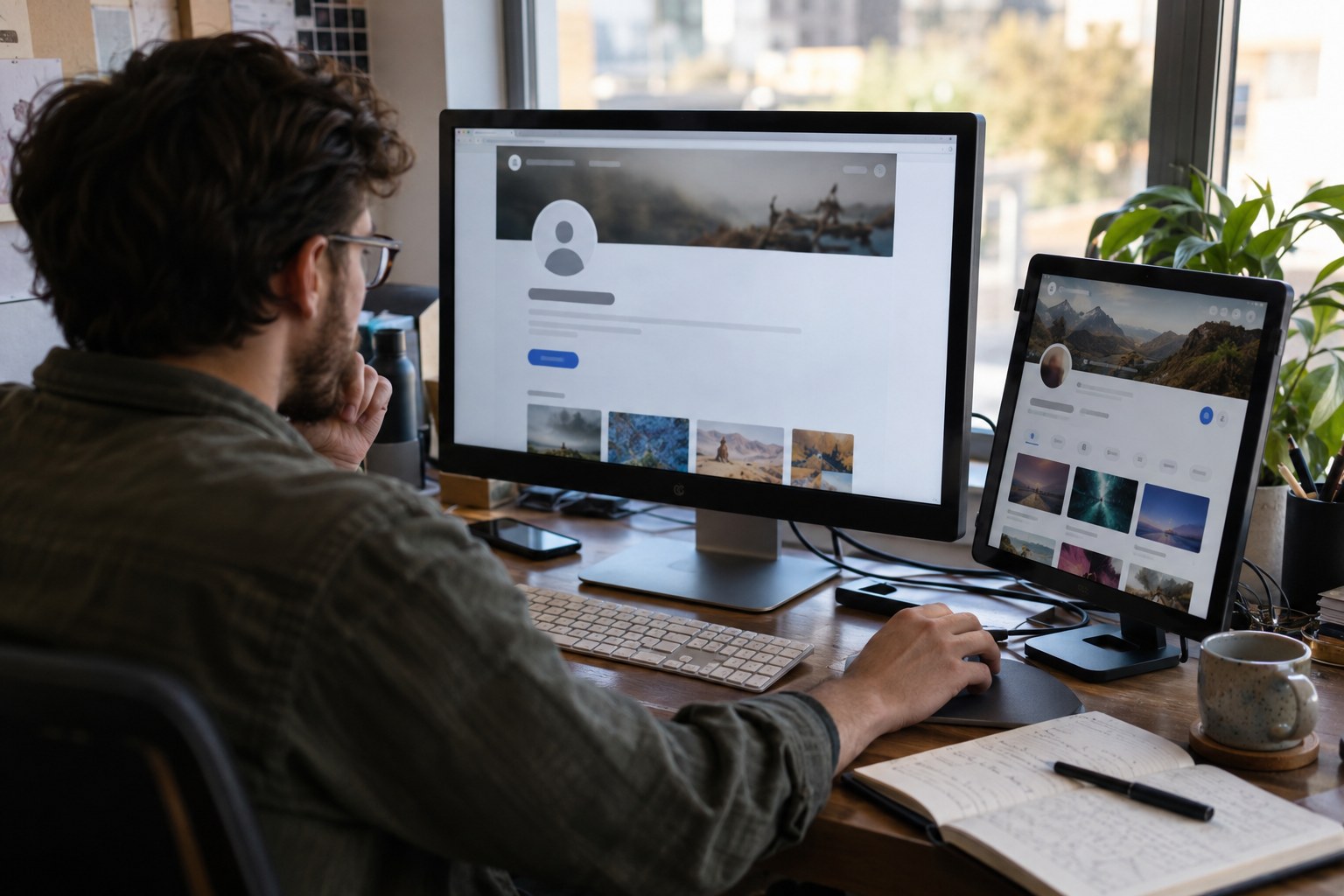 Engineer testing anonymous and member views of a creator platform